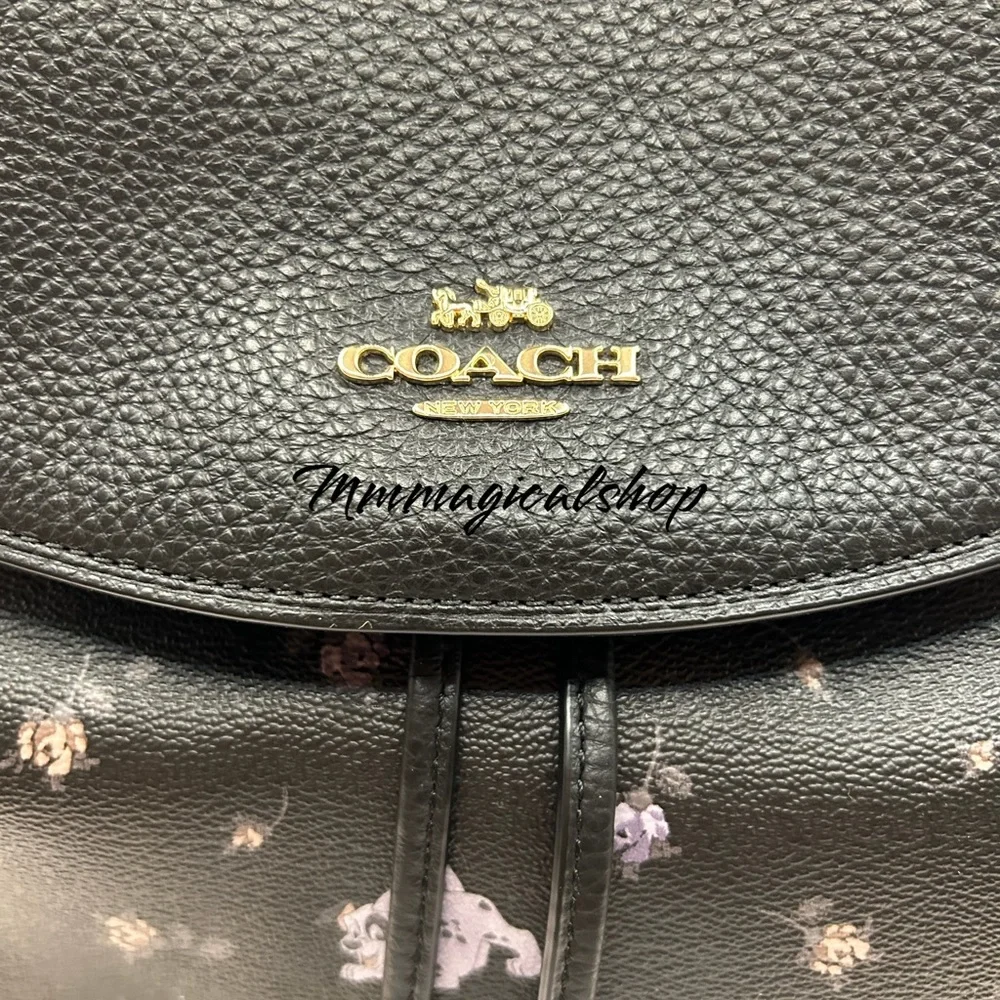 COACH coach Disney 101 Dalmatian floral rucksack bag - Picture 2 of 7